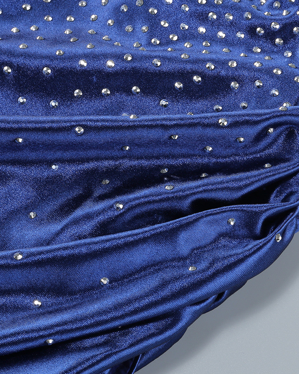 Studded Draped Maxi Dress Blue HV1636