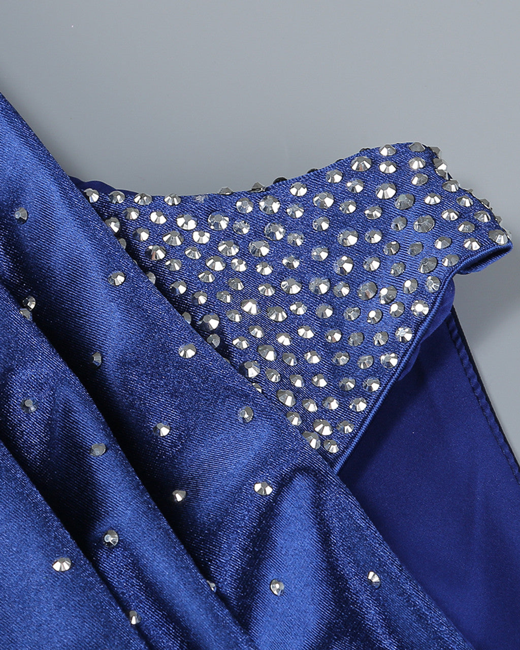 Studded Draped Maxi Dress Blue HV1636