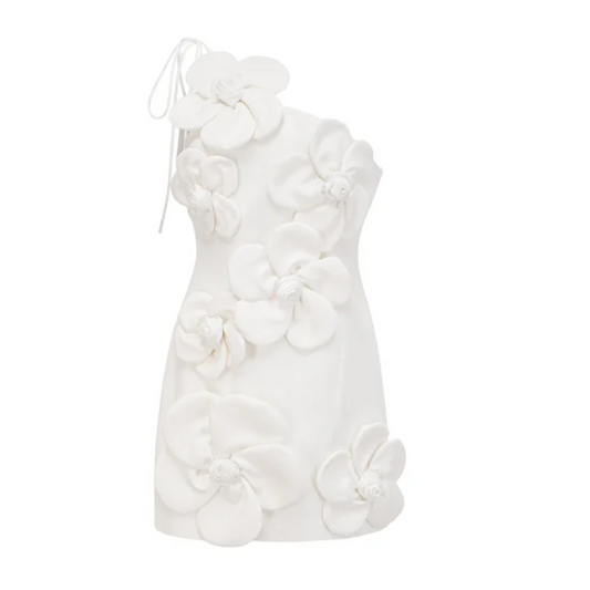 floral off-shoulder mini dress