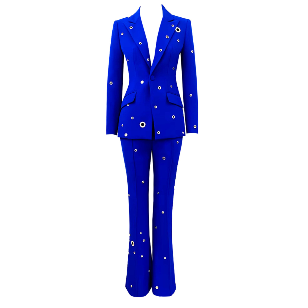 Long Sleeve Ring Detail Suit HV9232