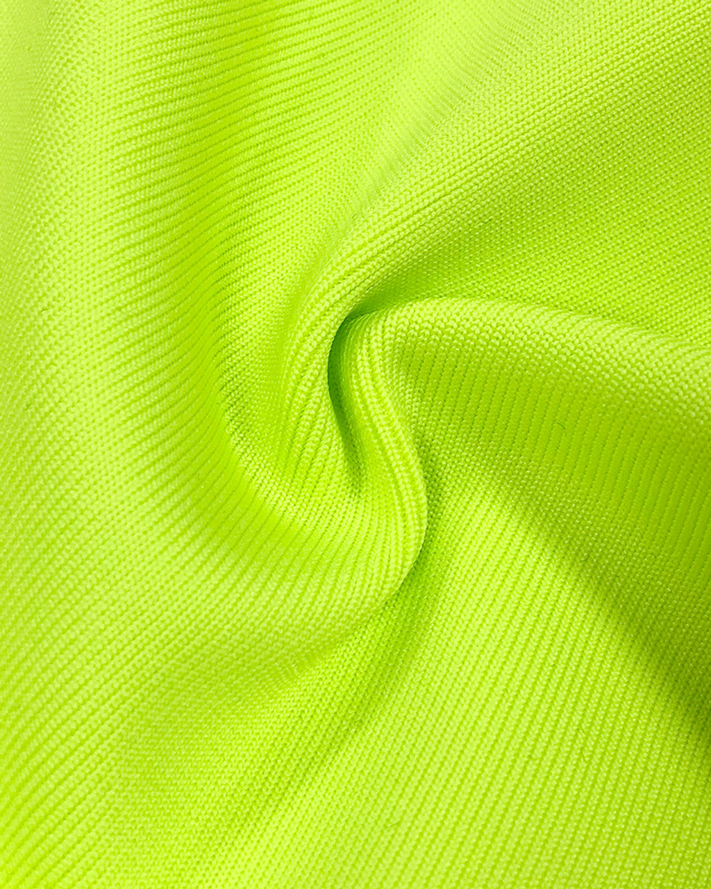 Strapless Floral Dress Neon Green HV1596