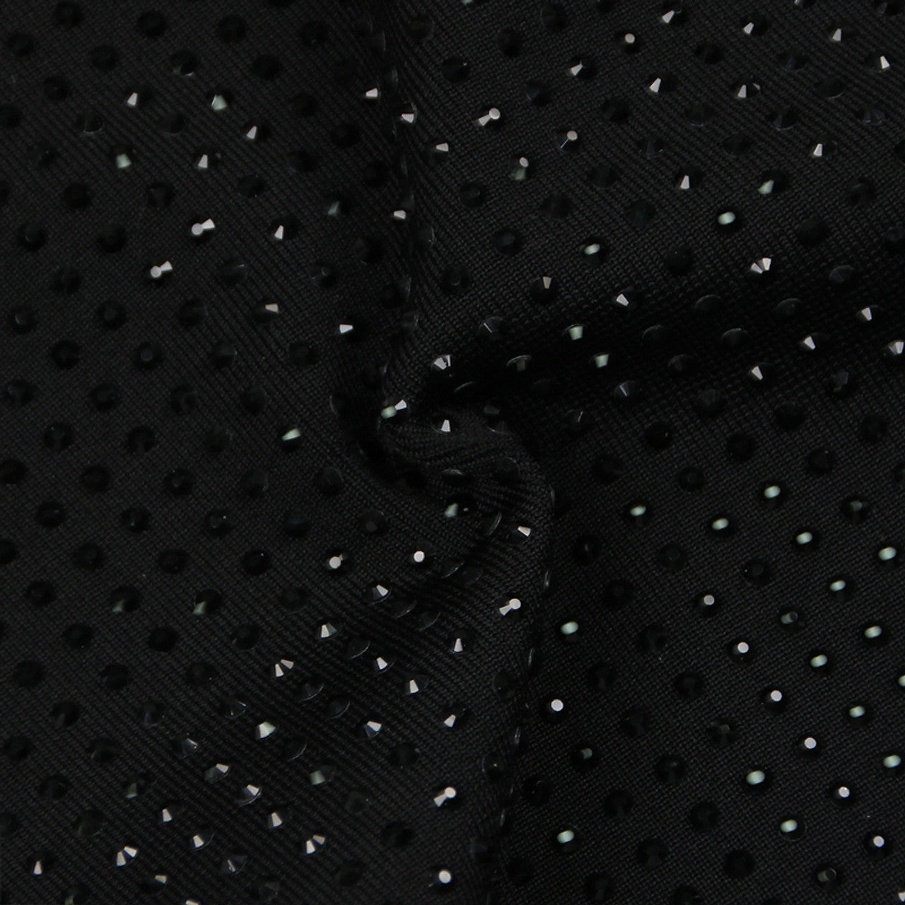 Flower Detail Sparkly Midi Dress Black HV9879