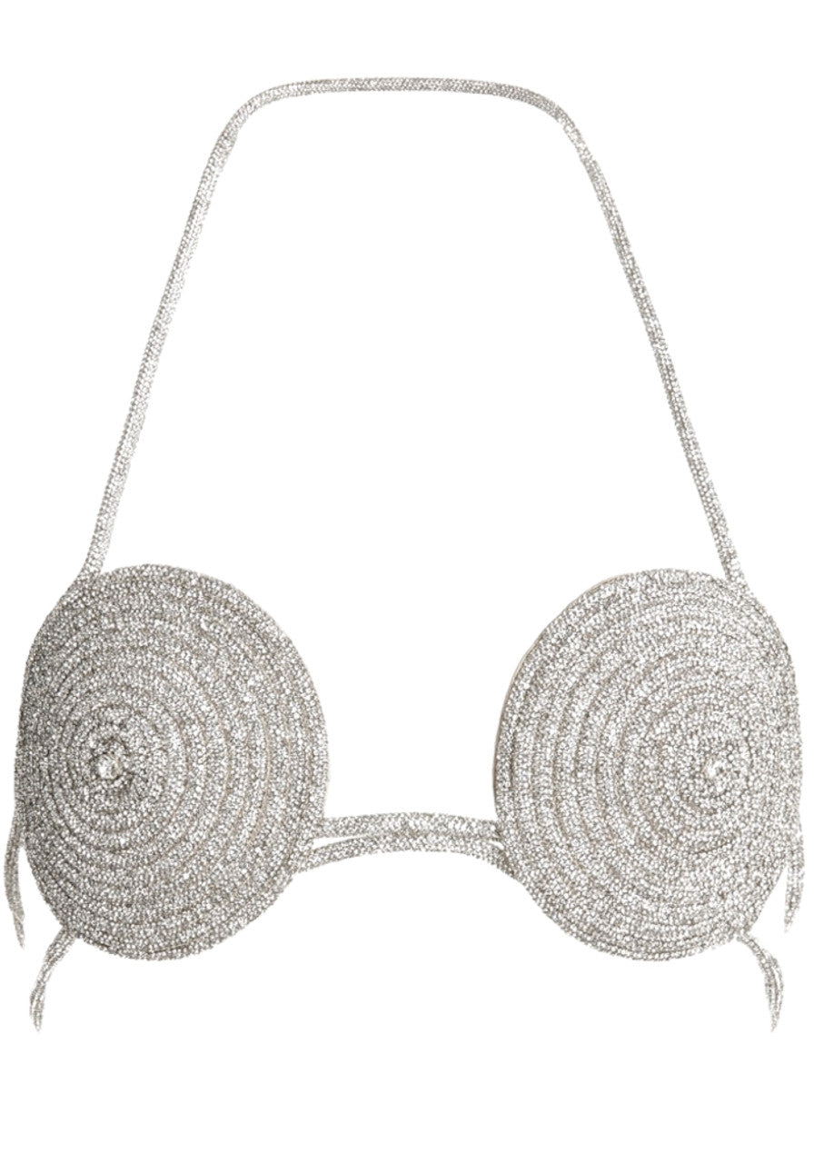 Halter Crystal Bra