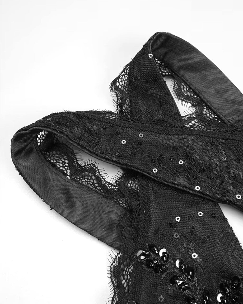 Halter Sequin Lace Corset Maxi Dress Black