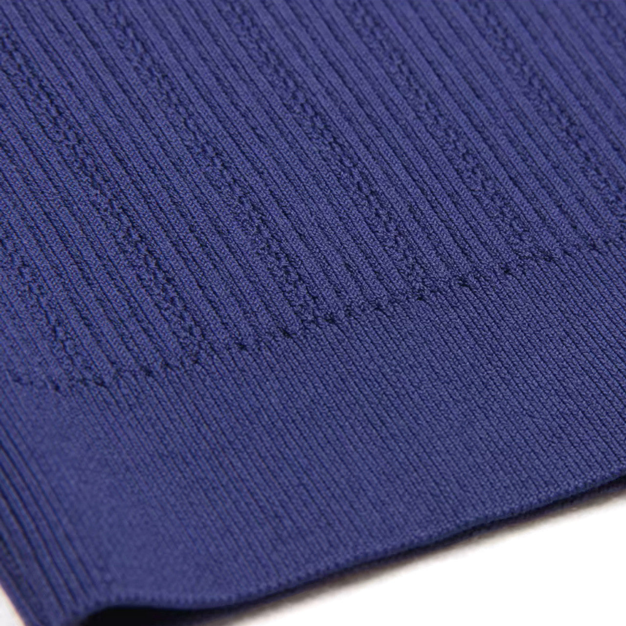 Halter Midi Knitted Dress Blue