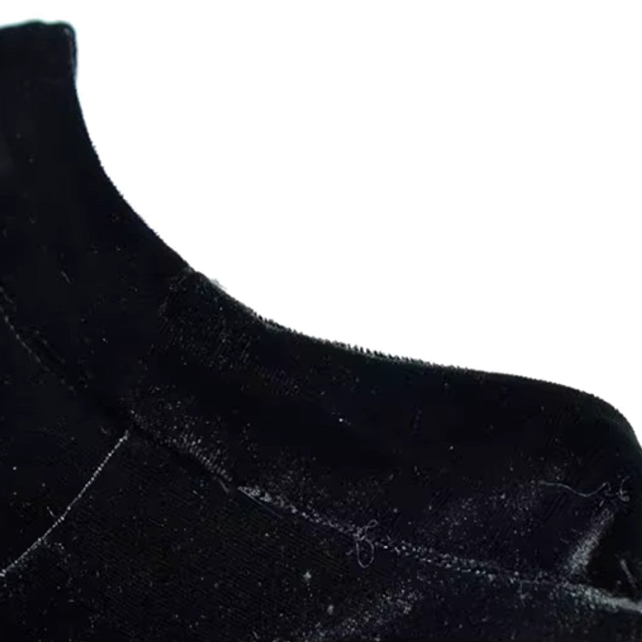 Long Sleeve A Line Maxi Velvet Dress Black