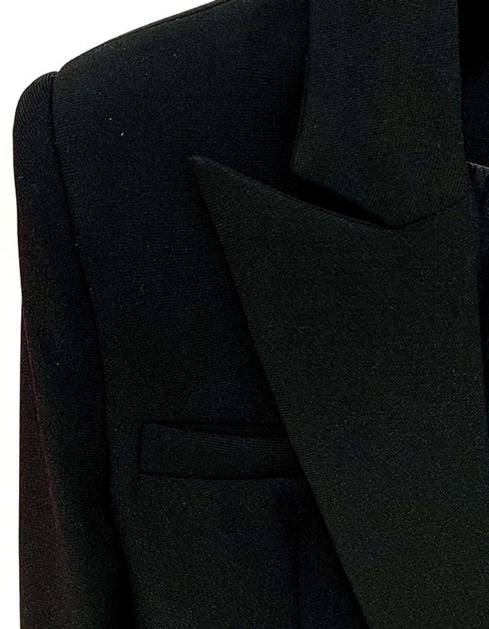 Long Sleeve Embellished Blazer Black