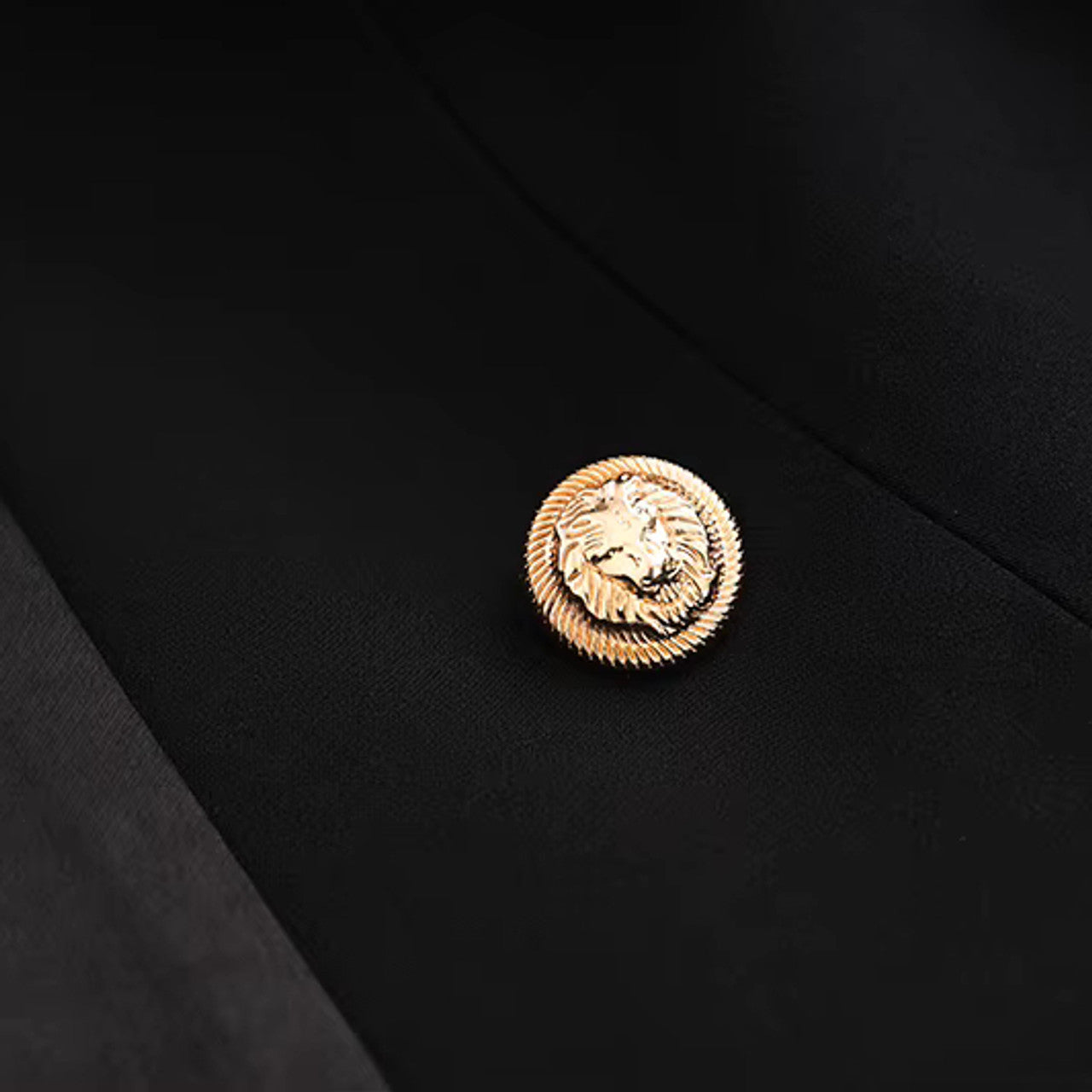 Long Sleeve Belt Detail Blazer Black