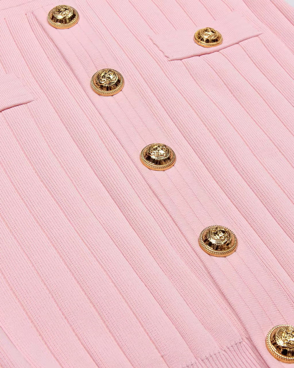 Long Sleeve Button Detail Dress