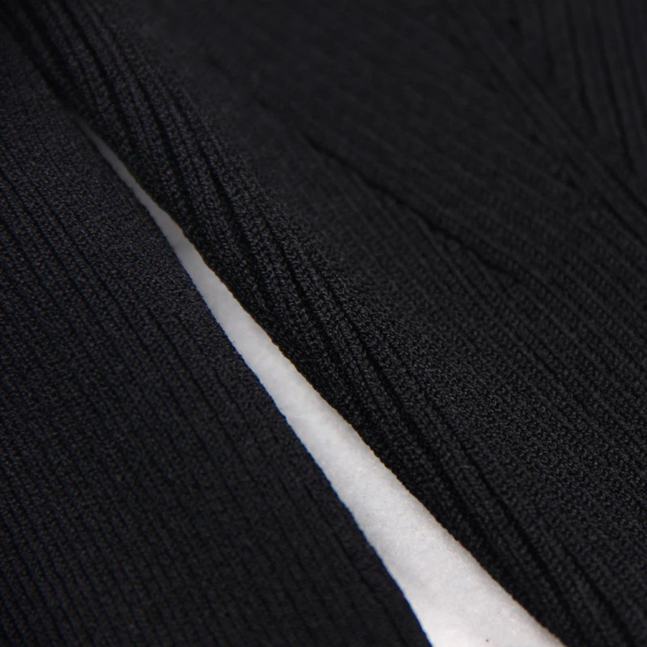 Long Sleeve Button Midi Dress Black