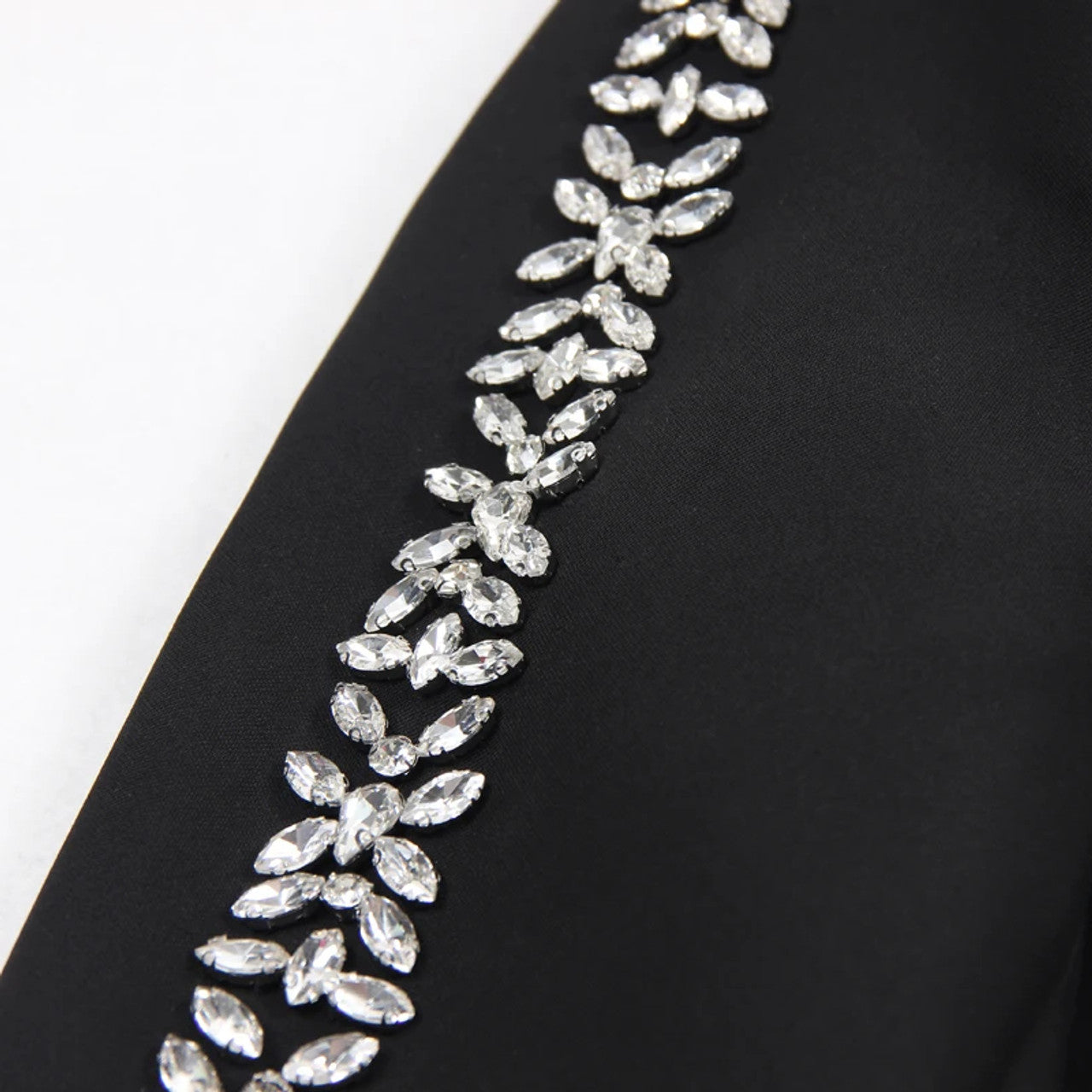 Long Sleeve Crystal Detail Suit