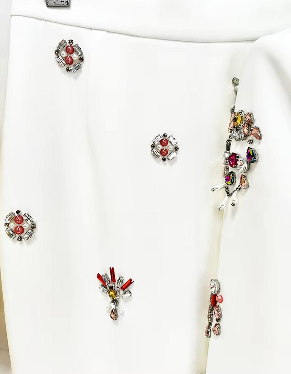 Long Sleeve Embellished Two Piece Midi Dress