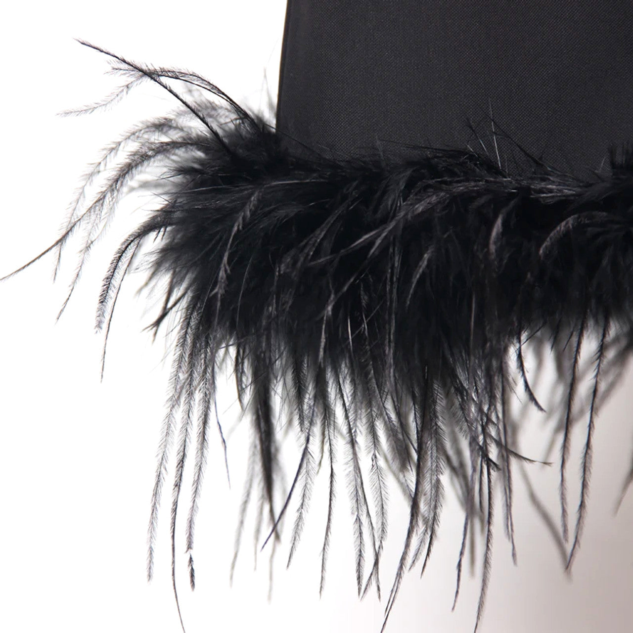 Long Sleeve Feather Detail Suit Black