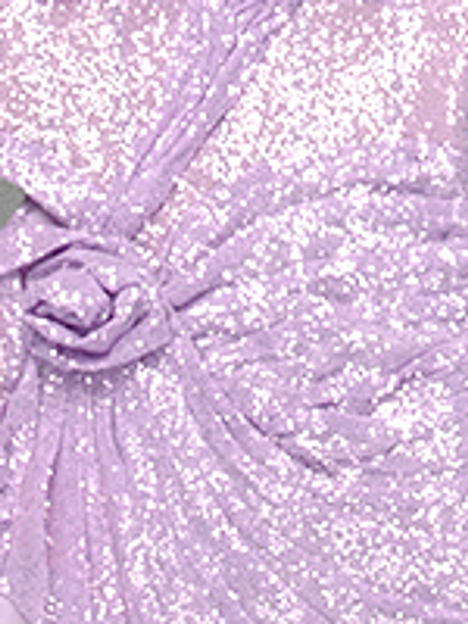 Long Sleeve Floral Sequin Maxi Dress Lavender HV1797