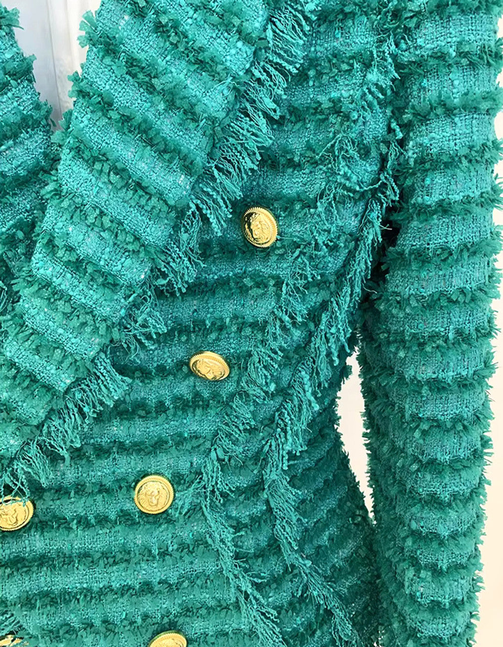 Long Sleeve Frayed Two Piece Set