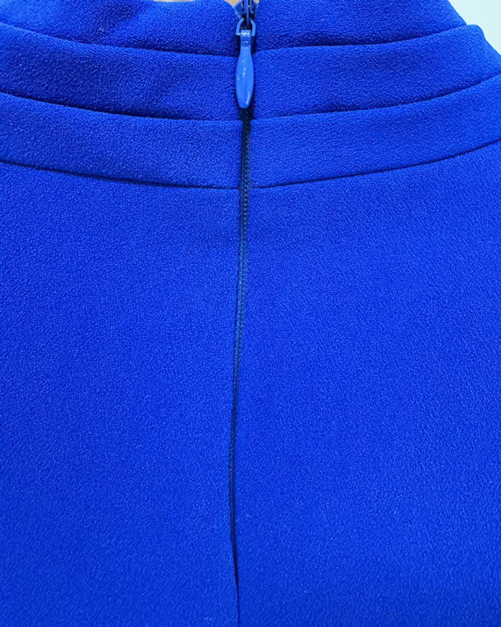 Long Sleeve Ruffle Maxi Dress Blue