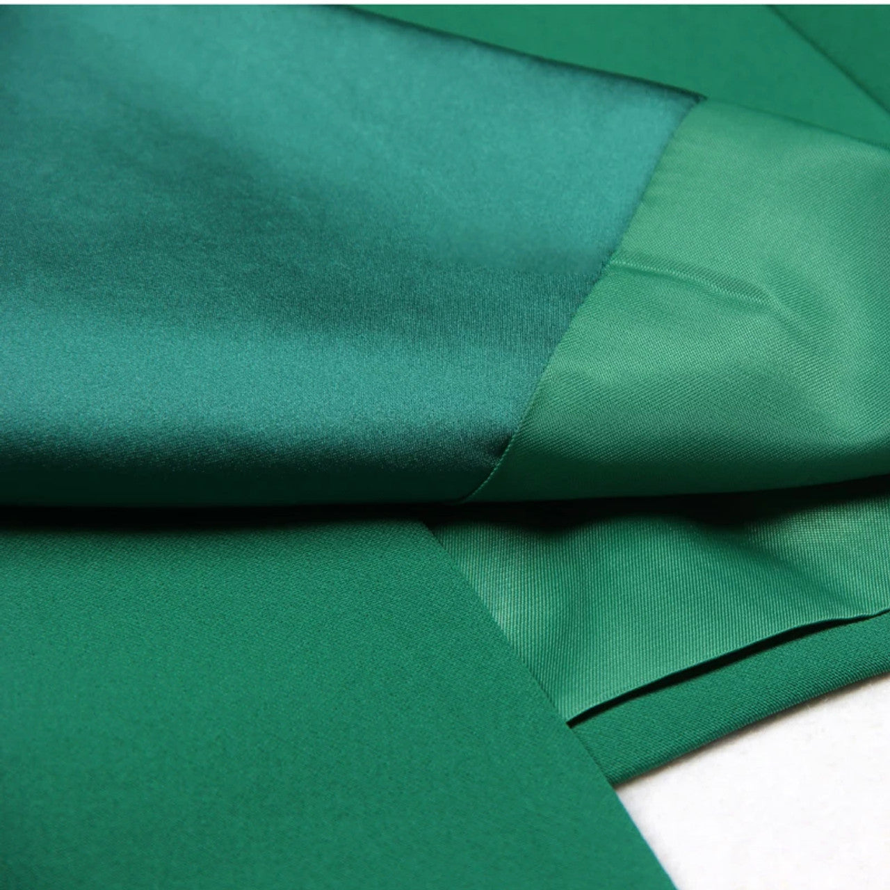 Long Sleeve Satin Detail Suit Green