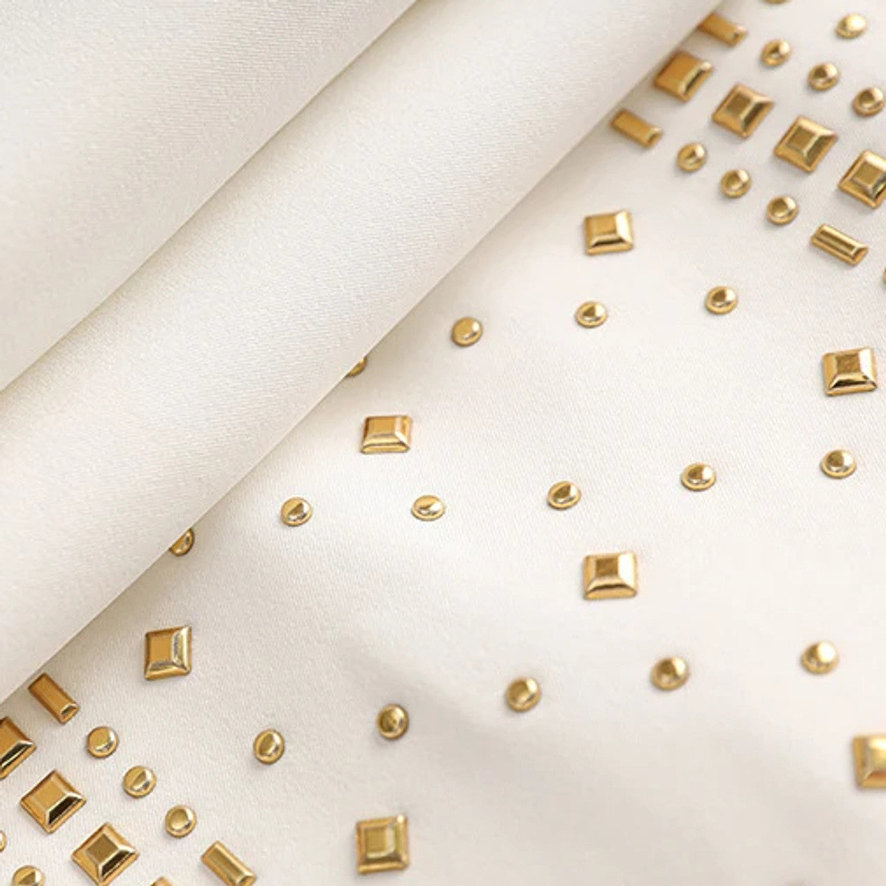 Long Sleeve Studded Blazer White