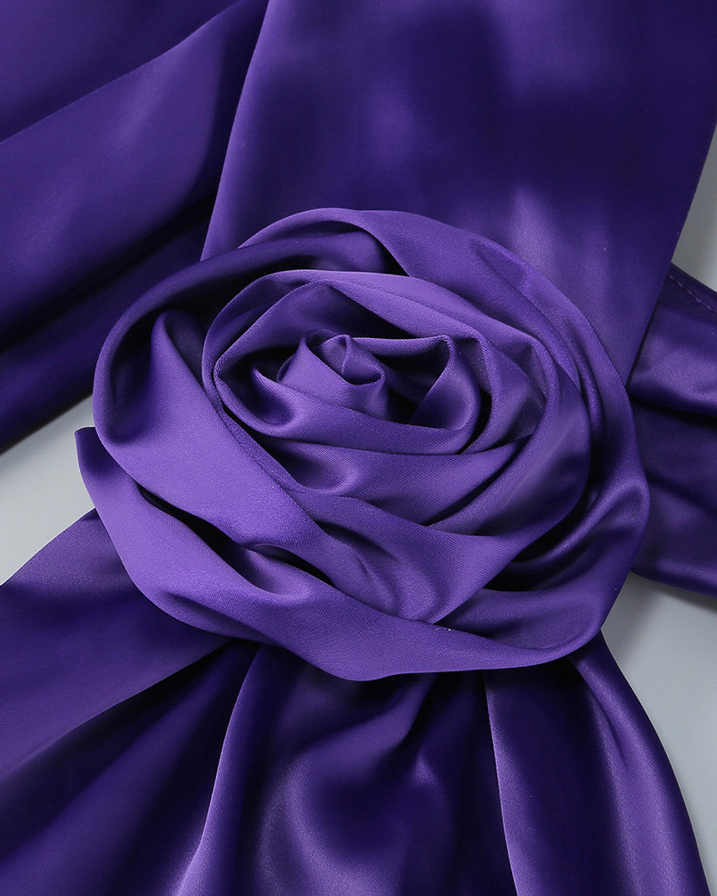 One Shoulder Floral Maxi Dress Purple HV1771