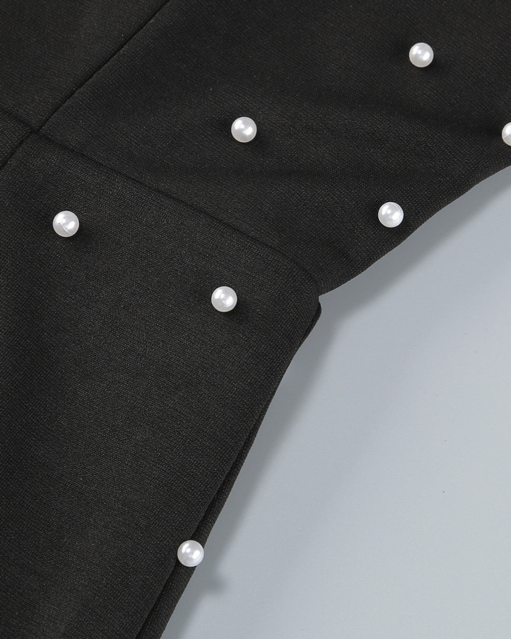 Pearl Bardot Midi Dress Black HV1770