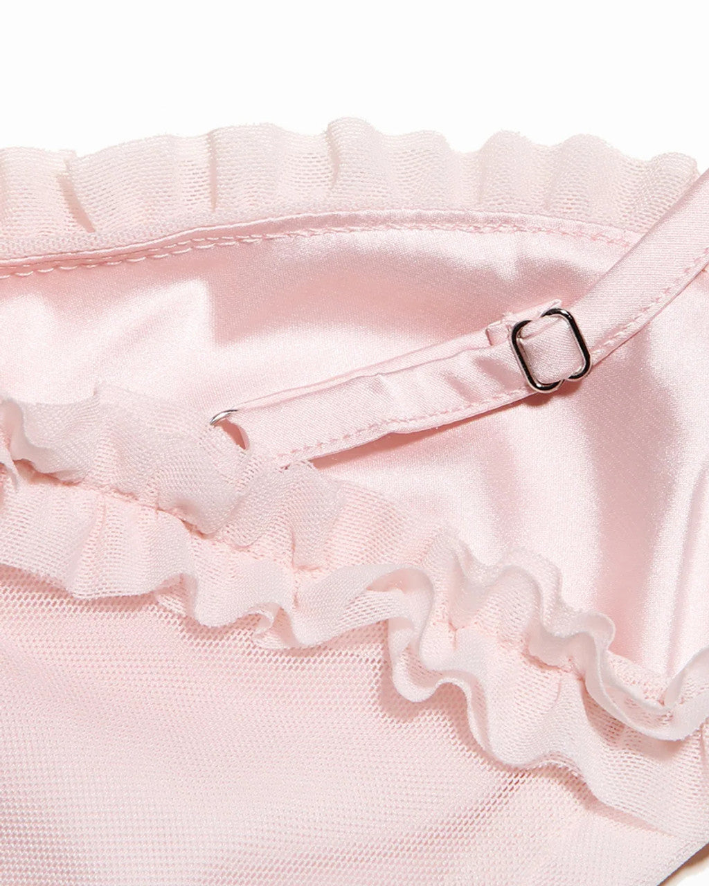 Ruffle Ruched Midi Dress Pink