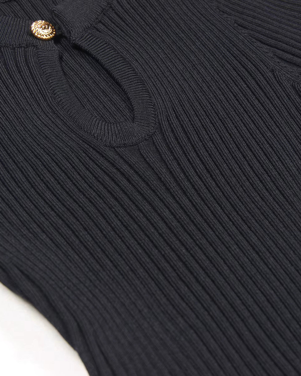 Short Sleeve A Line Knitted Dress
