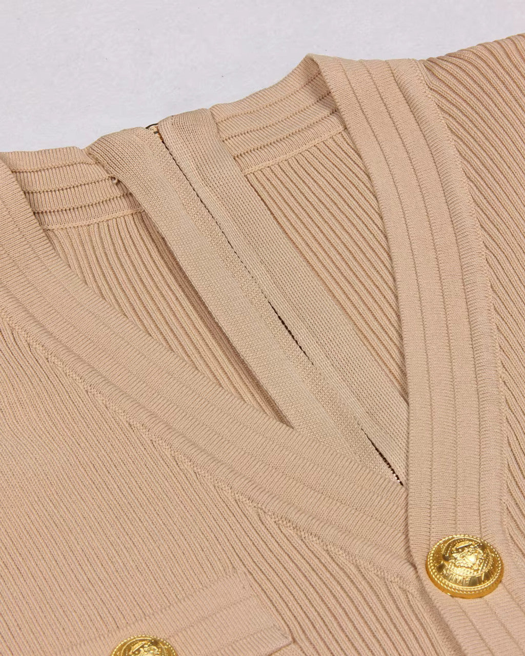 Short Sleeve Ribbed Knitted Dress