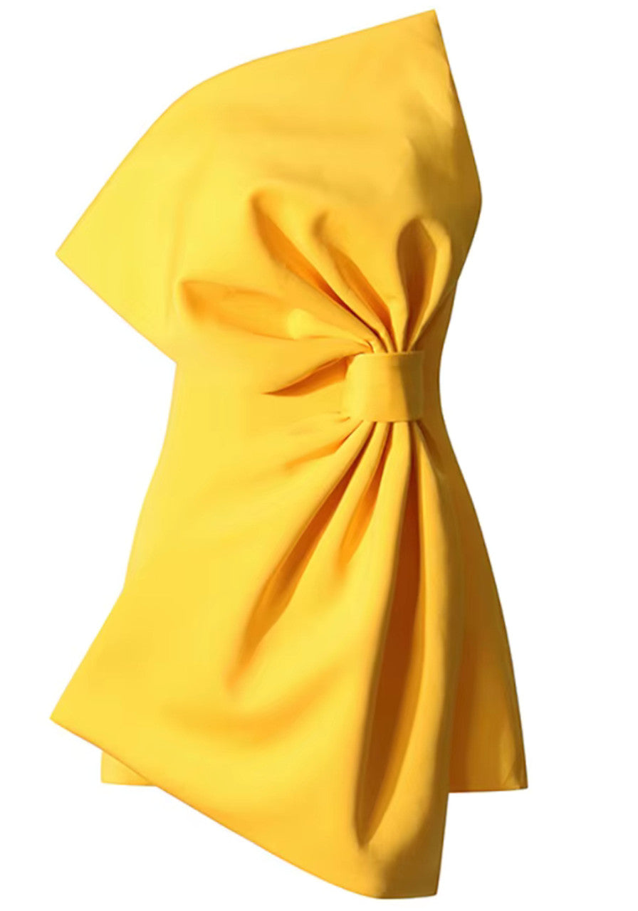 Strapless Bow Detail Dress