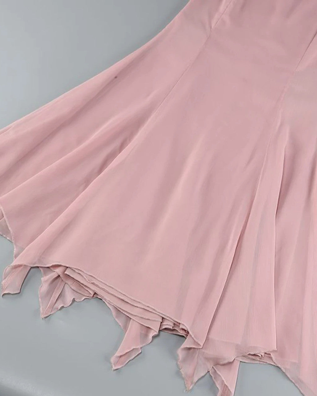 Strapless Draped Maxi Dress Pink