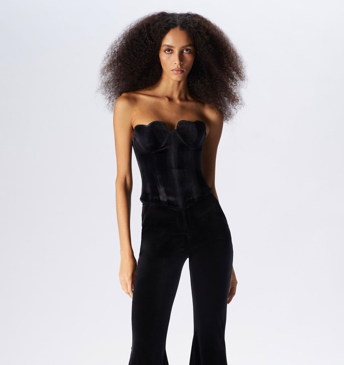 Strapless Heart Top Black