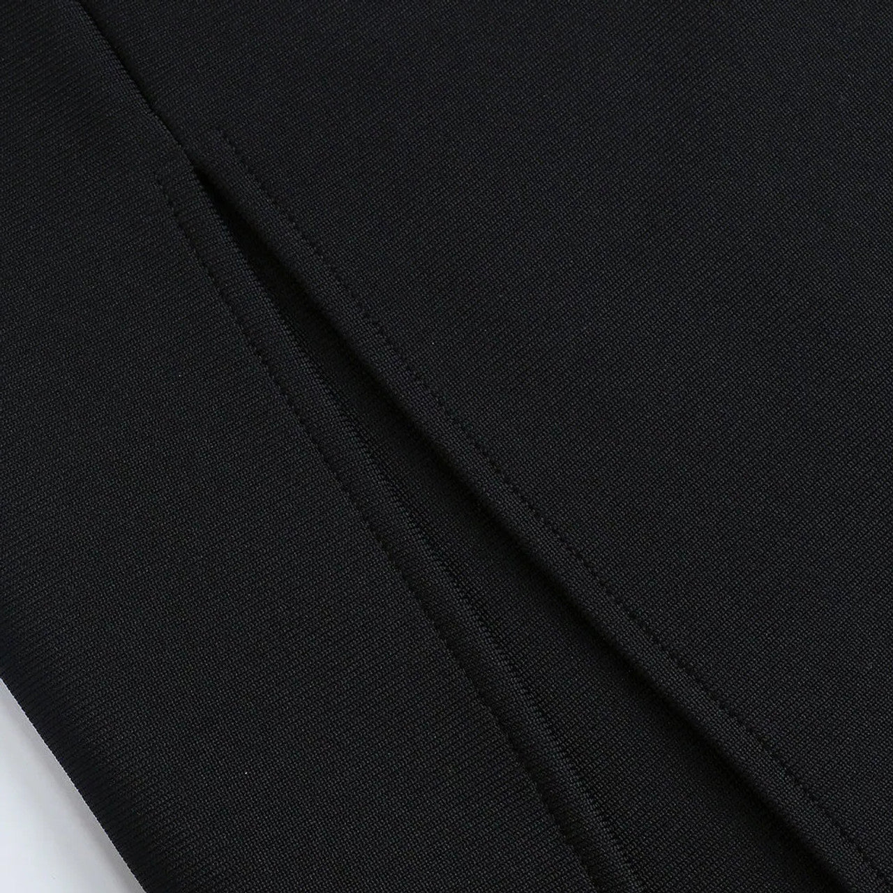 Strapless Mesh Insert Maxi Dress Black