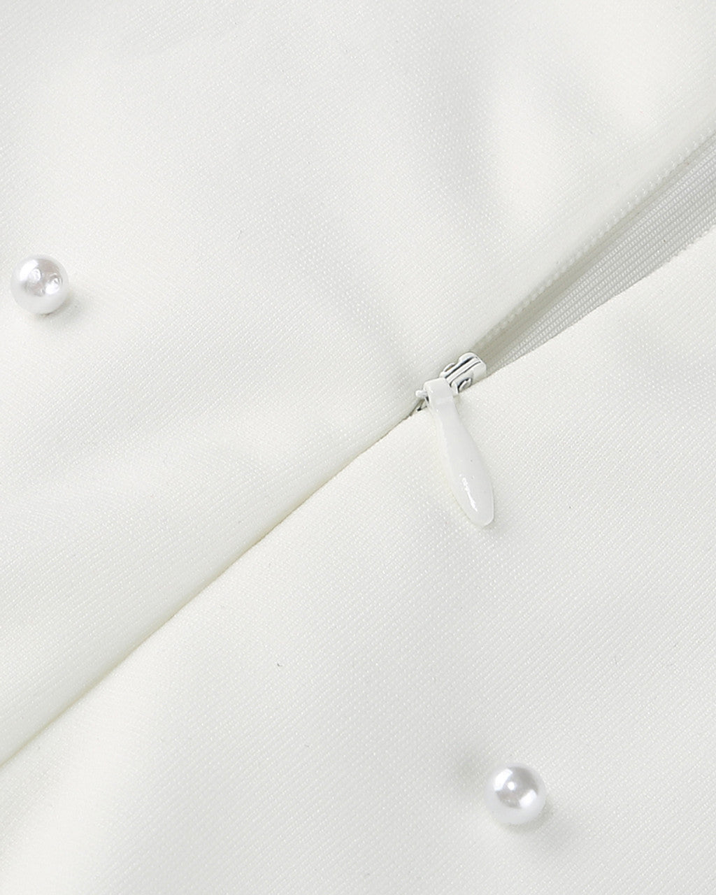 Strapless Pearl Maxi Dress White HV1774