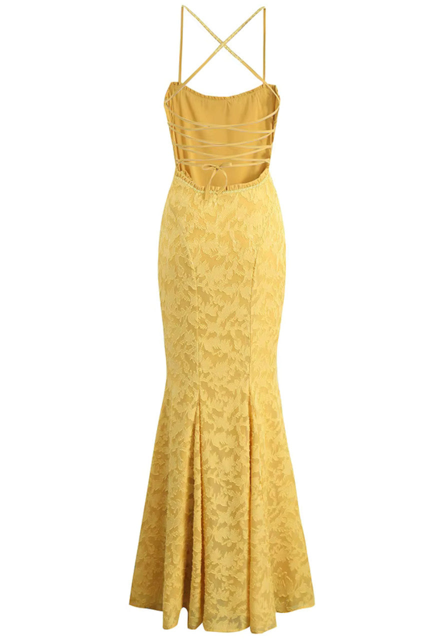Floral Strappy Back Maxi Dress