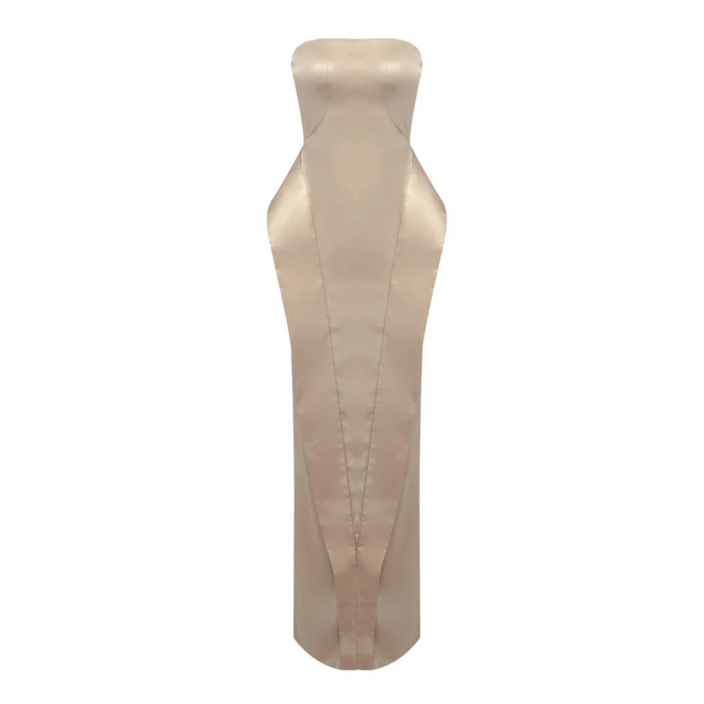 Strapless Maxi Dress Champagne