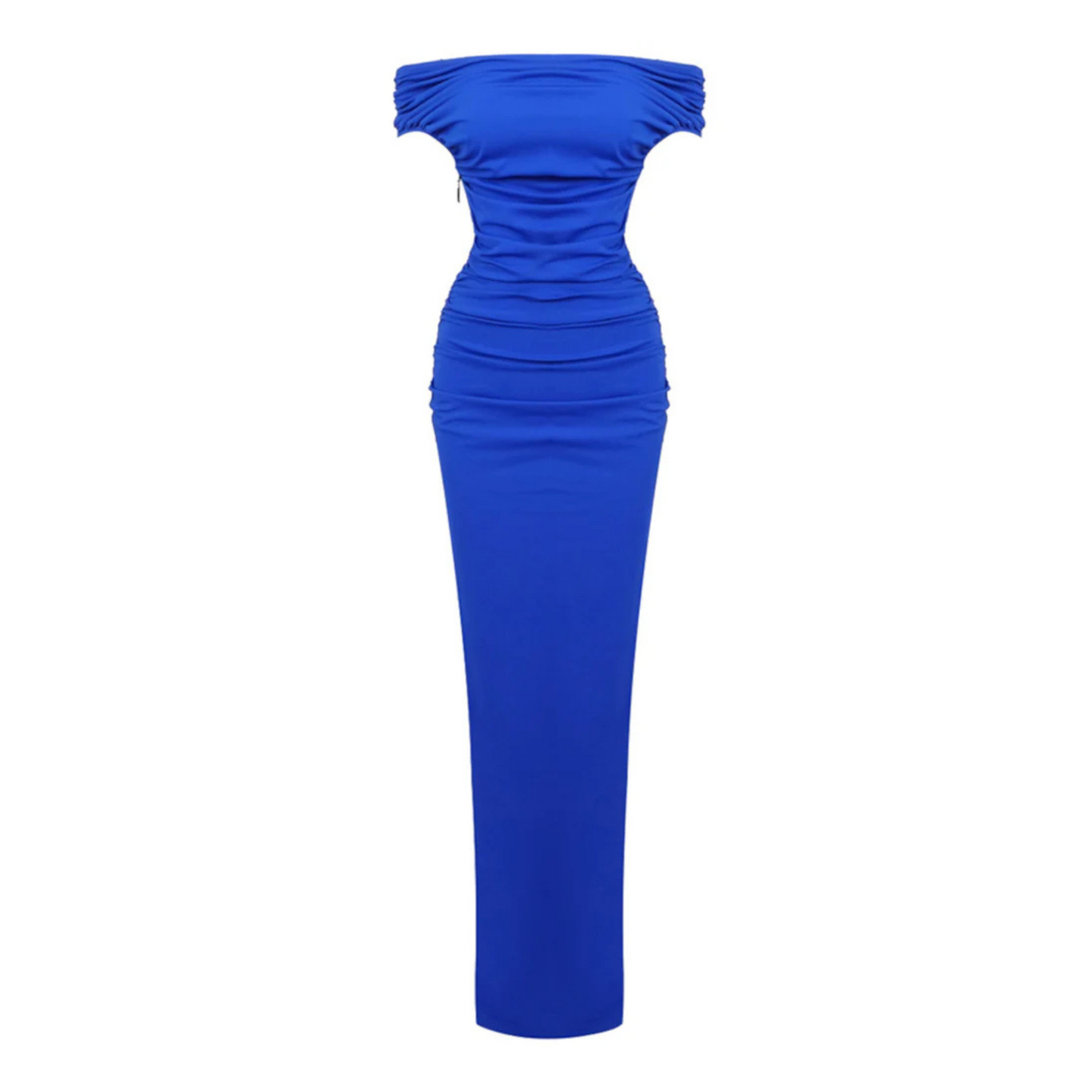 Bardot Draped Maxi Dress Blue