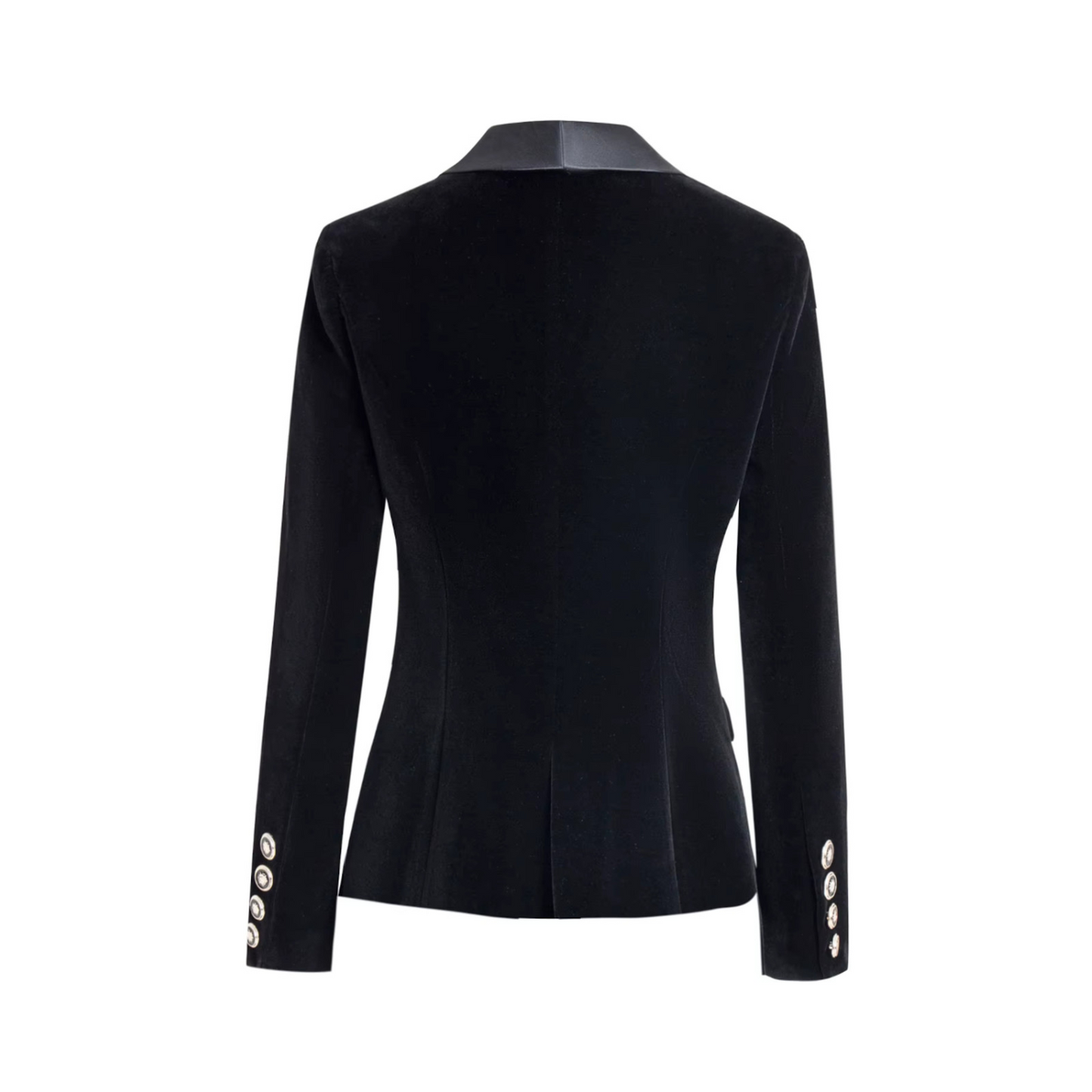 Long Sleeve Velvet Blazer