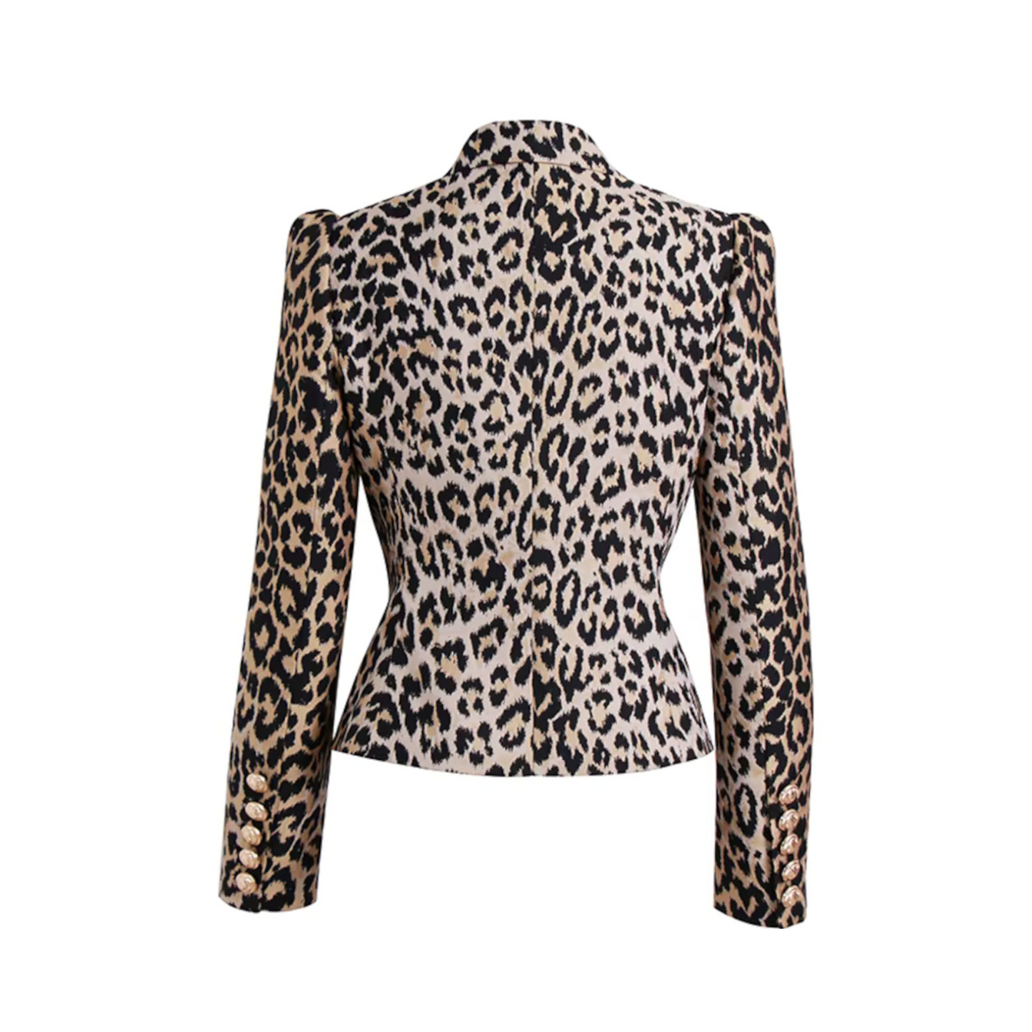 Animal Print Long Sleeve Blazer
