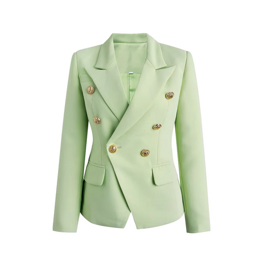 Long Sleeve Blazer Lime Green