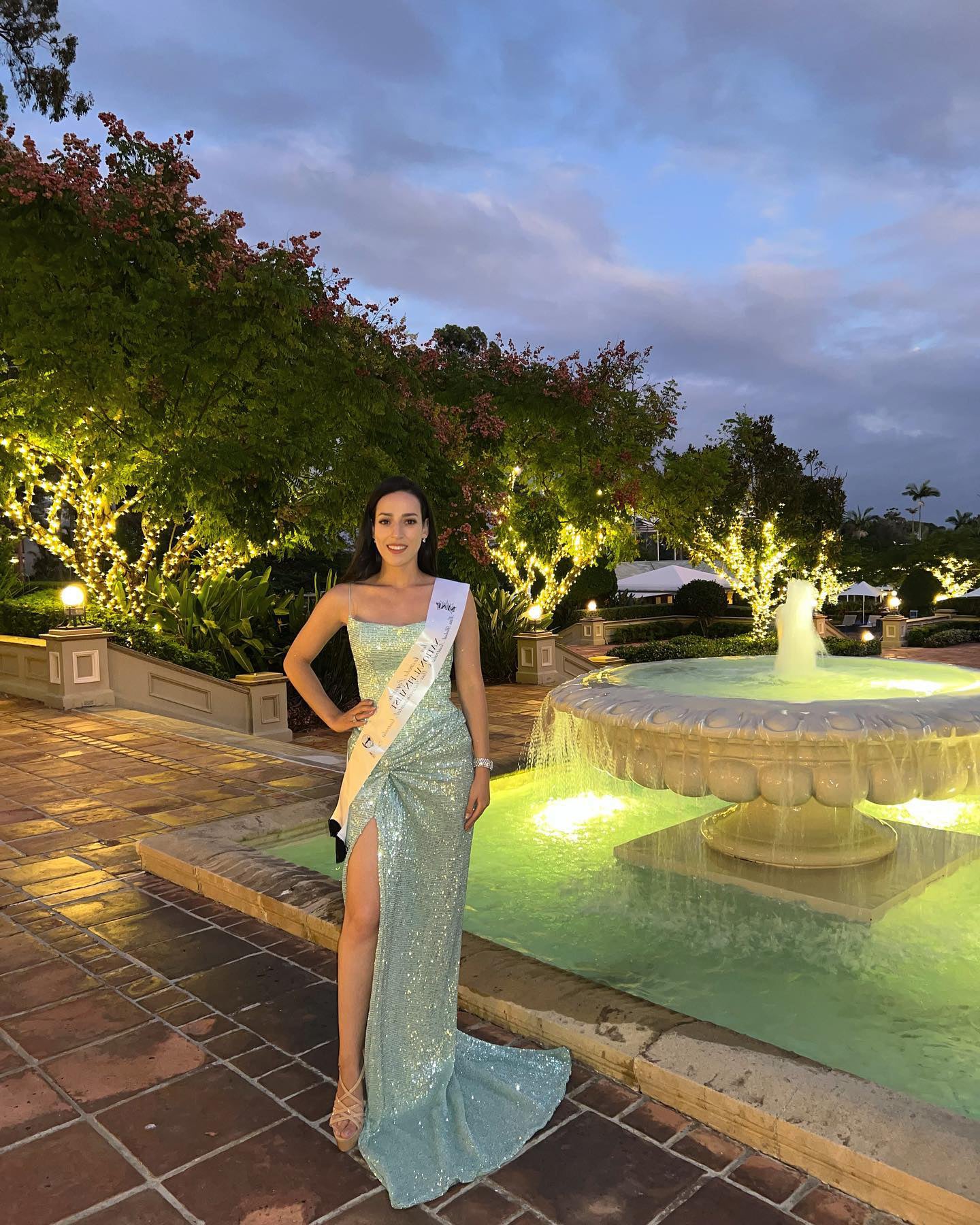 Sequin Corset Maxi Dress Green HV2071