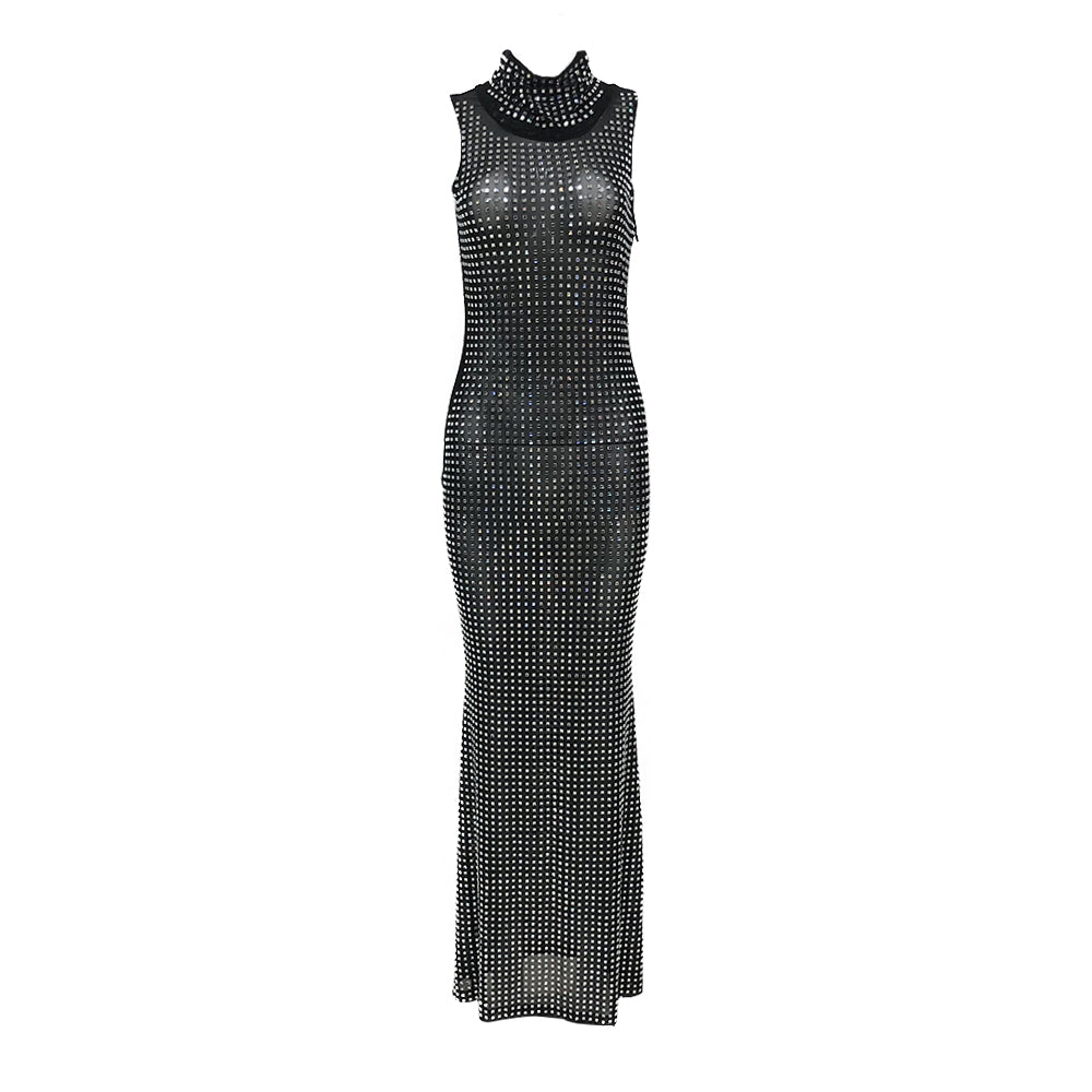 Crystal Maxi Dress Black HV1330
