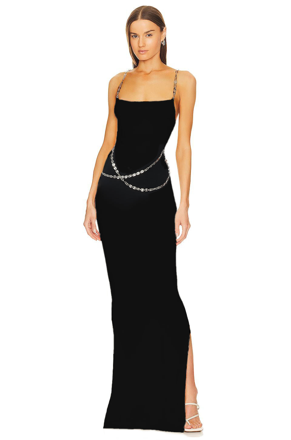 Chain Detail Maxi Dress HV9742