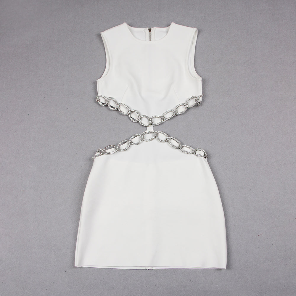 Crystal Chain Detail Dress HV9287