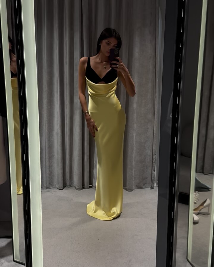 Velvet Bustier Maxi Dress HV1895