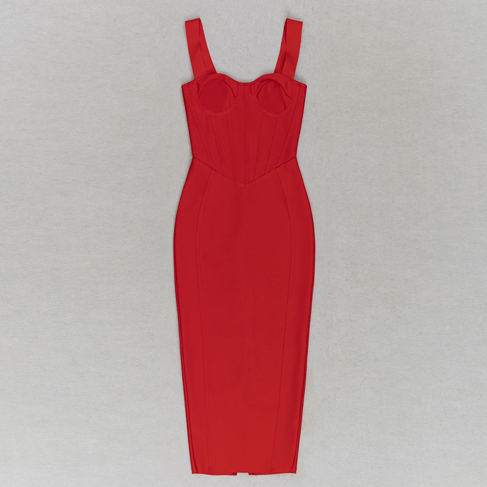 Bustier Midi Dress HV9686