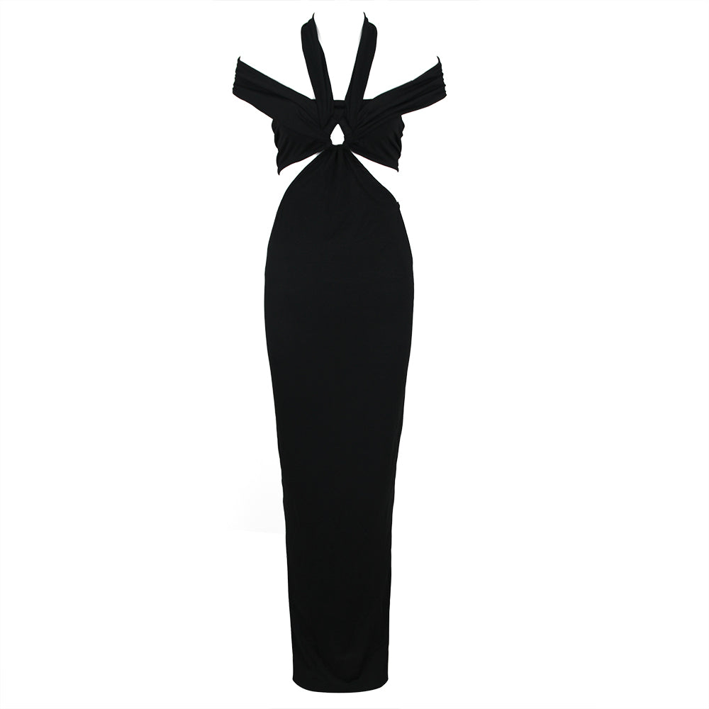 Halter Bardot Maxi Dress HV1308