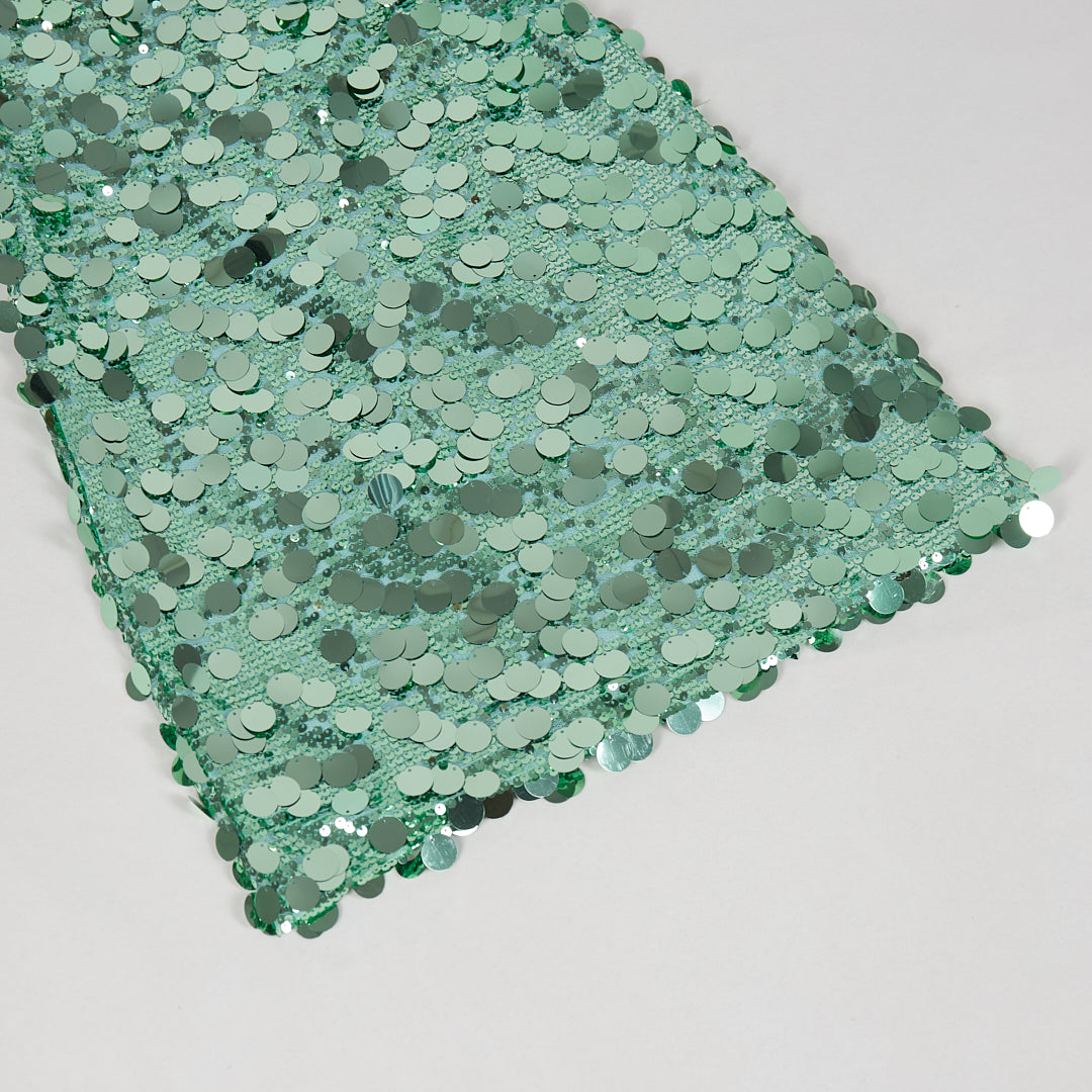 Sequin Studded Dress Green
