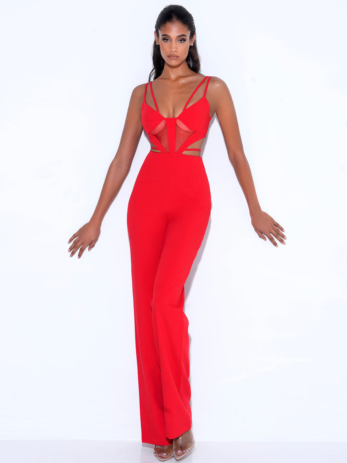 Bustier Cut Out Detail Jumpsuit HV9770