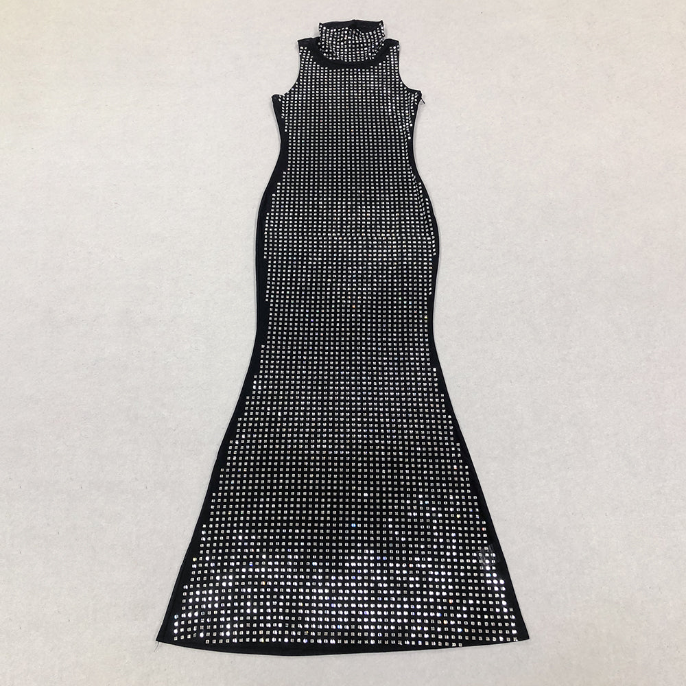 Crystal Maxi Dress Black HV1330