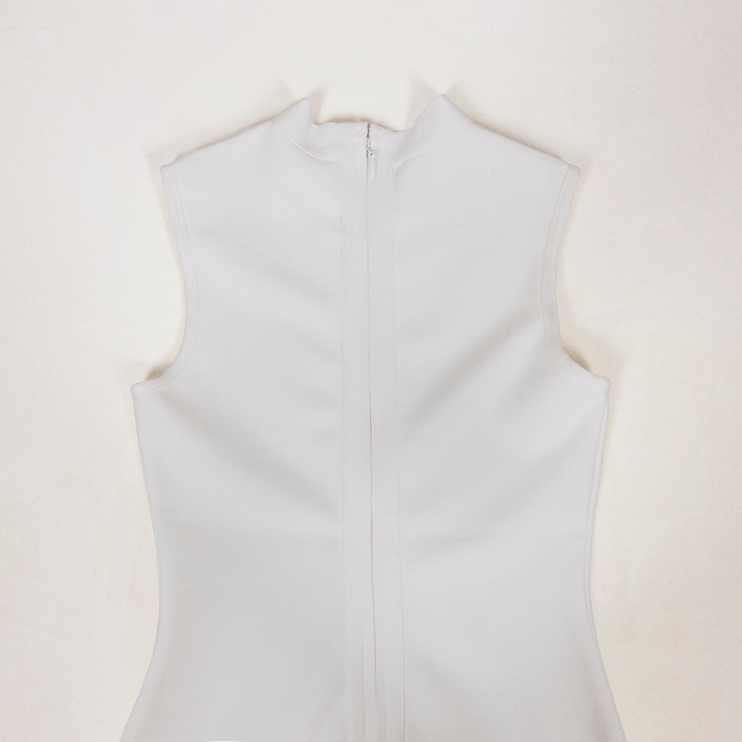 Crystal Hem Dress White HV3291