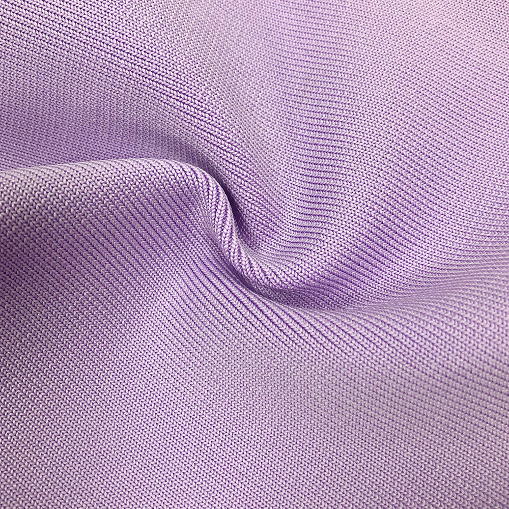 Pearl Bustier Feather Detail Midi Dress Purple HV1800